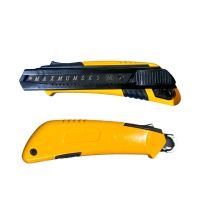 Нож канцелярский 18 мм, усиленный, металлический, лезвие SK5, с автофиксатором, "Maximum" МХ 03279