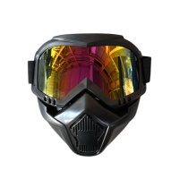 Маска-очки защитная, трансформер, желтая-4